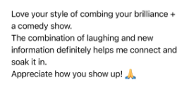 Student win &mdash; brilliance and comedy show